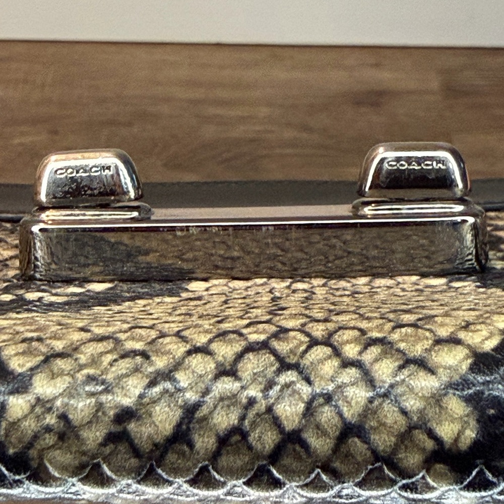 Coach Swagger Embossed Python Clutch - image 15